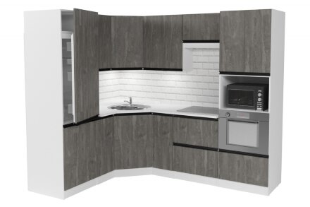 Кухонный гарнитур Ноктюрн оптима, 180х240 см 