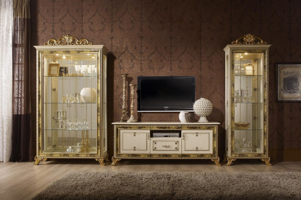 Шкаф 1 дверный Версаль, Слоновая кость 