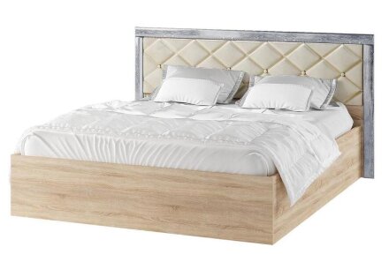 Кровать Мадлен (дуб сонома/дуб шале серебро)  