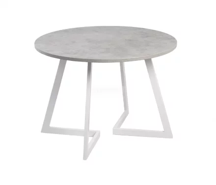 Стол раздвижной круглый Рим 940 опора белая 