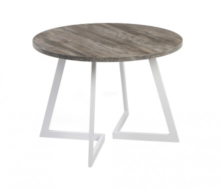 Стол раздвижной круглый Рим 940 опора белая 