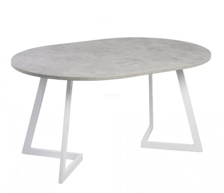 Стол раздвижной круглый Рим 940 опора белая 