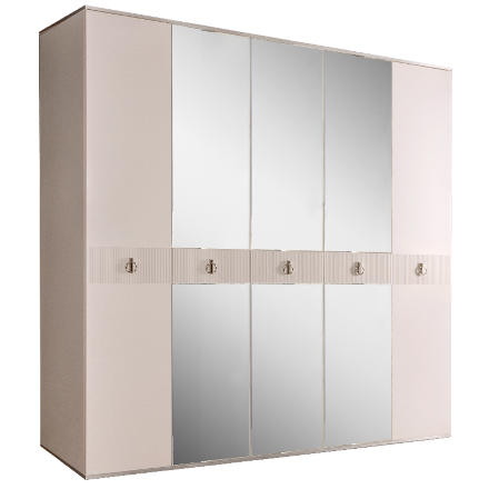 Шкаф 5 дверей РМШ1/5(s) (с зеркалом)  Rimini Solo 