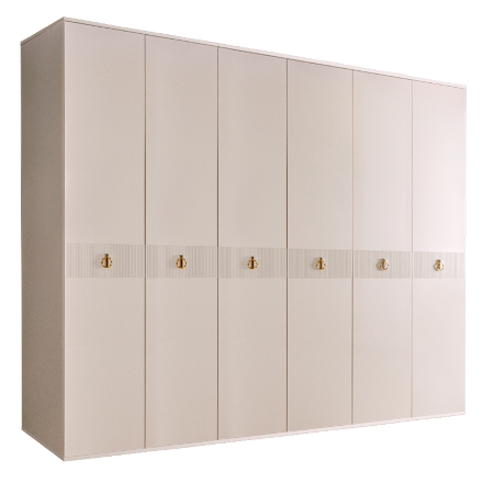 Шкаф 6 дверей РМШ2/6(s) (без зеркал) Rimini Solo 