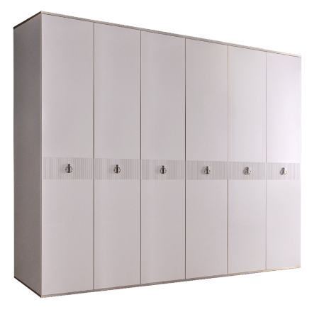 Шкаф 6 дверей РМШ2/6(s) (без зеркал) Rimini Solo 