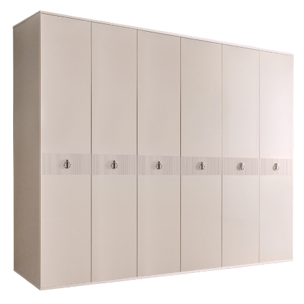 Шкаф 6 дверей РМШ2/6(s) (без зеркал) Rimini Solo 