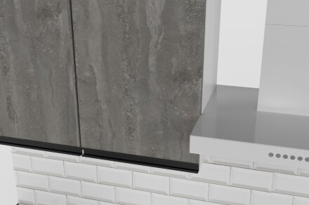 Кухонный гарнитур Ноктюрн мега, 250 см  